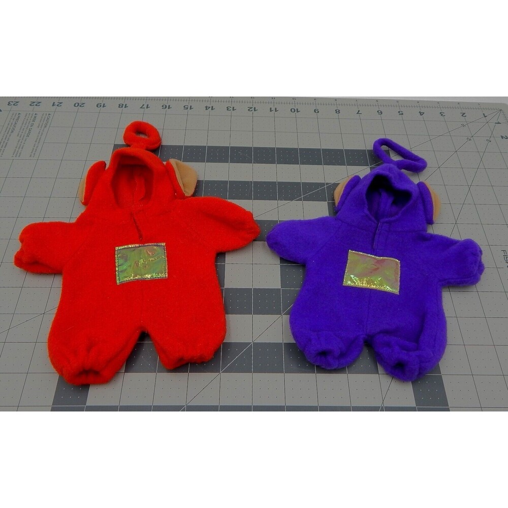 Teddy Bear Teletubbies Costumes Outfit Tinky Winky Lala 8-1/2 In Unipak Designs